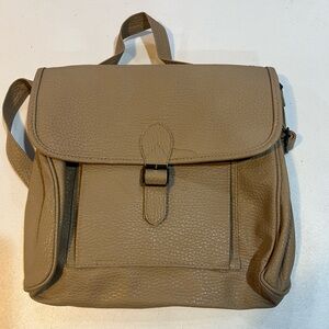 Vintage 1960s Leather Salisburys Textured Backpack/ Shoulder Bag